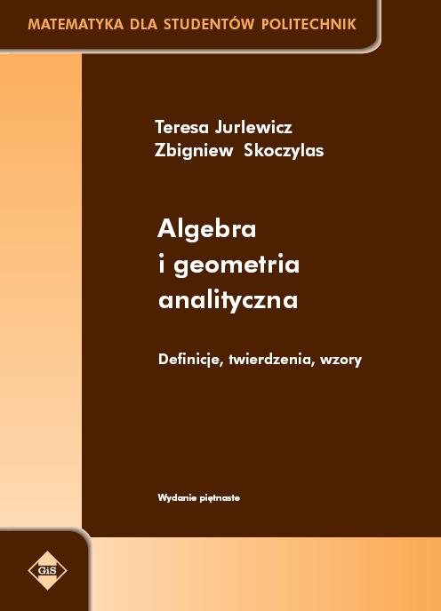 Algebra i geometria analityczna. Okładka