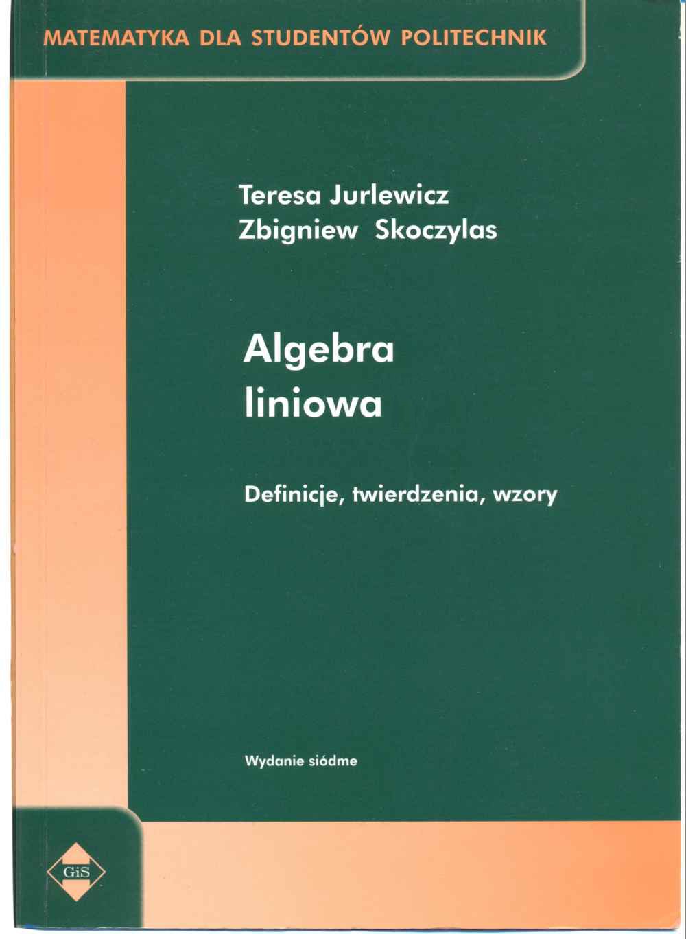 Algebra liniowa. Okładka