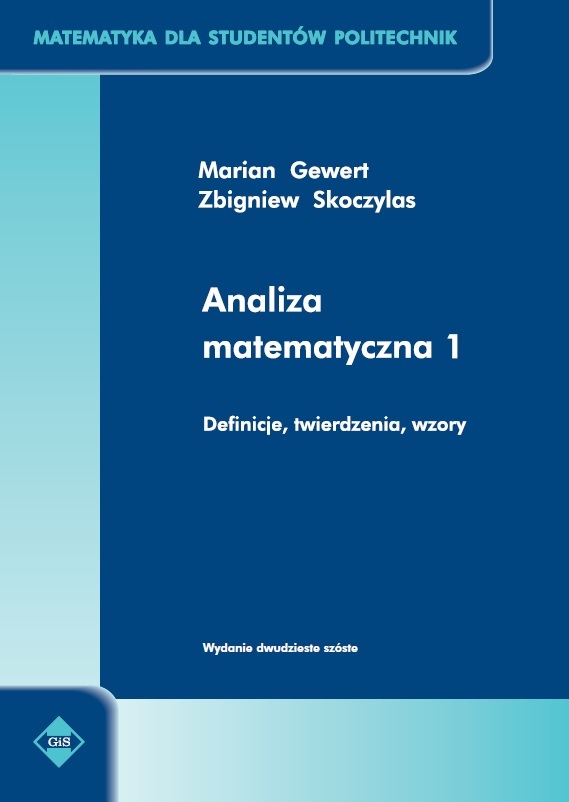 Analiza matematyczna 1. Okładka