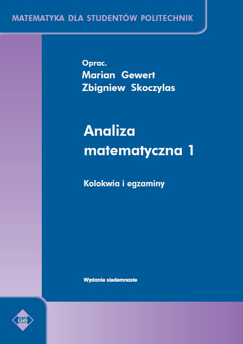 Analiza matematyczna 1. Okładka