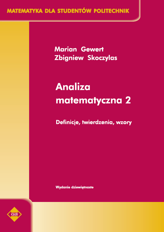 Analiza matematyczna 2. Okładka