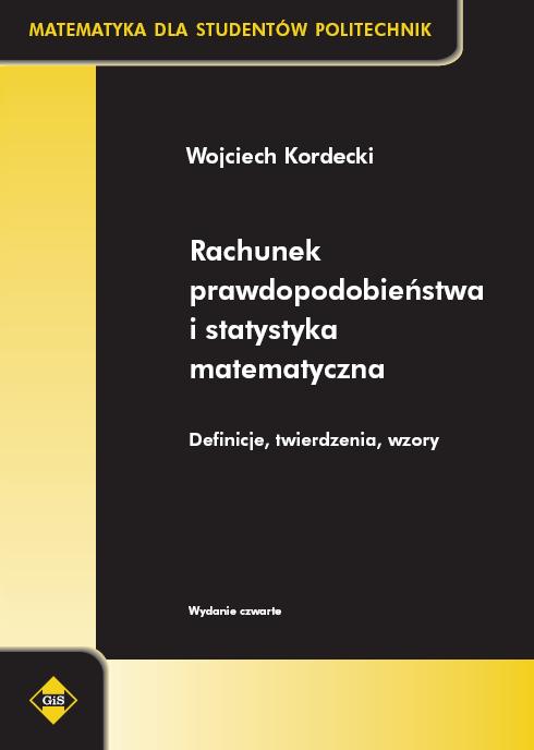 Rachunek prawdopodobieństwa i statystyka matematyczna. Okładka