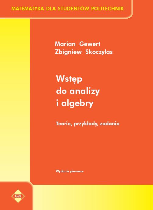 Wstęp do analizy i algebry. Okładka